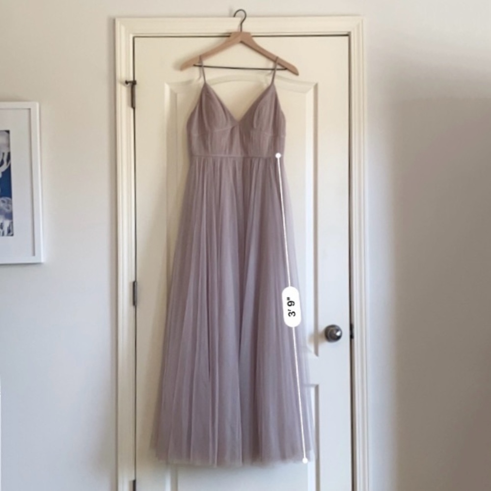 JENNY YOO Ali Tulle Bridesmaid Dress Vintage Lilac size 10 - Picture 10 of 12